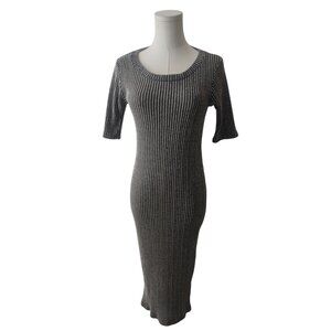 Toska Grey Knit Bodycon Dress